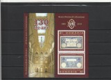 ROMANIA 2010 LP 1877 a B.N.R. A ROMANIEI-130 ANI INFIINTARE BLOC CU MANSETA MNH
