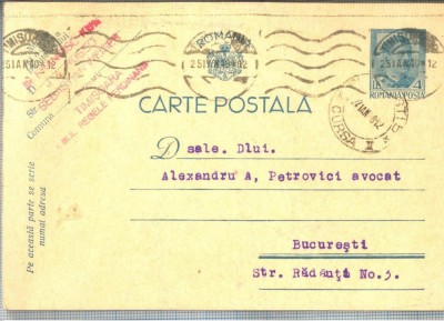 AX 200 CP VECHE-D-LUI ALEXANDRU A. PETROVICI, AVOCAT - BUCURESTI-CIRC.1940 foto