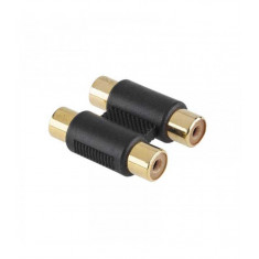 Adaptor prelungire 2x RCA mama la 2x RCA mama aurit