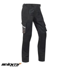 Pantaloni pentru scuter - motocicleta barbati Touring/Adventure Seventy vara model SD-PT4 Atacama culoare: negru (wateproof) M