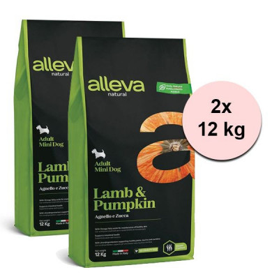 Alleva NATURAL dog lamb &amp;amp;amp; pumpkin adult mini 2 x 12 kg foto