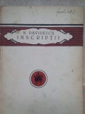 N. Davidescu - Inscriptii (Editia: 1922)