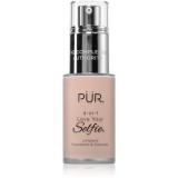 P&Uuml;R Cosmetics 4-in-1 Love Your Selfie make-up si corector 2 in 1 culoare LN1 30 ml