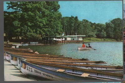 CPI B 11706 CARTE POSTALA - CRAIOVA. VEDERE DIN PARCUL POPORULUI, BARCI foto