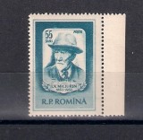 ROMANIA 1955 - 100 DE ANI DE LA NASTEREA LUI V.I. MICIURIN, MNH - LP 398
