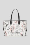 Karl Lagerfeld geantă K/KARL culoarea alb, A3W30333