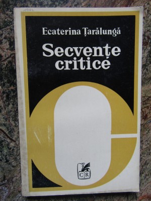 SECVENTE CRITICE - ECATERINA TARALUNGA foto