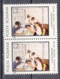 A11 TX10 9 - 1981 - Ziua marcii postale romanesti - pereche de doua timbre