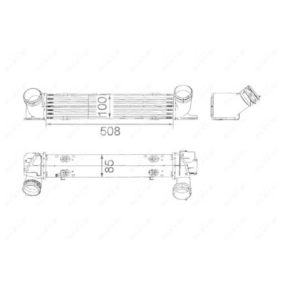 Radiator intercooler Nrf 30797 foto