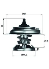 MAHLE TX 29 80D termostat,lichid racire foto