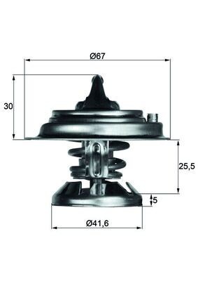 MAHLE TX 29 85D termostat,lichid racire