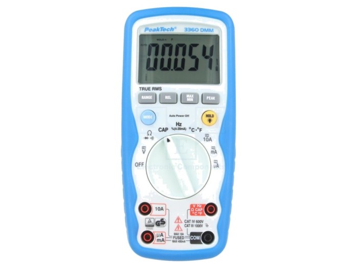 Multimetru digital LCD True RMS IP67