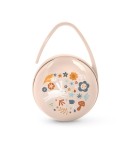 Cutie Suzeta Roz Suavinex Wonderland 2 compartimente, Maner flexibil, Plastic, Unisex, 0-3 Luni
