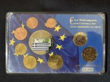 Euro set - Grecia 2004-2009 + medalie comemorativă , UNC