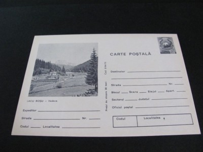 Lacu Roșu. Vedere . Carte Poștală Epoca Ceaușescu foto