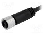 Conector M12 mamă 4 pini A-DeviceNet / CANopen 1m AMPHENOL LTW