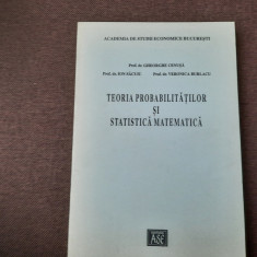 Teoria probabilitatilor si statistica matematica Veronica Burlacu, Ion Sacui