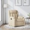 vidaXL Fotoliu rabatabil, material textil crem 3205775