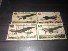 TIMBRE URSS 1937 AVIOANE foto