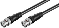 Cablu BNC tata - BNC tata 2m negru RG59 Goobay foto