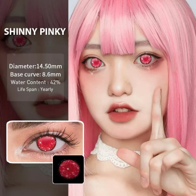Lentile de contact colorate diverse modele cosplay - SHINNY PINKY foto