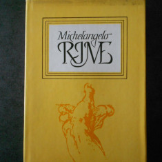 Michelangelo - Rime (1975, editie cartonata, traducere de Eta Boeriu)