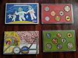 Japonia 2004 - Seturi aniversare de 7 si 8 monede, 1 5 10 50 100 500 Yen