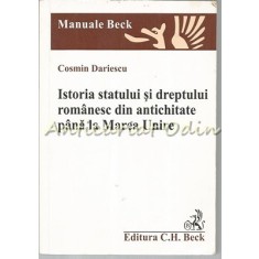 Istoria Statului Si Dreptului Romanesc Pana La Marea Unire - Cosmin Dariescu