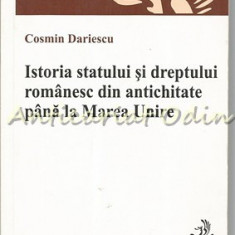Istoria Statului Si Dreptului Romanesc Pana La Marea Unire - Cosmin Dariescu