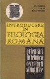 Introducere in filologia romana - Orientari in tehnica cercetarii stiintifice a limbii romane