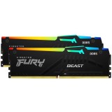 Memorie Kingston FURY Beast RGB 16GB DDR5 6000MHz CL30 Dual Channel Kit