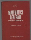 C9455 MATEMATICI GENERALE PENTRU SUBINGINERI , CULEGERE DE PROBLEME - FILIPESCU