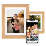 Rama Foto Digitală Cinevo&reg; 10.1&rdquo; HD &ndash; Wi-Fi, Touchscreen, 32GB, Aplicație Frameo, Design Lemn Natural