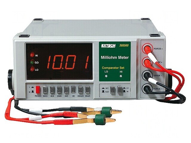 Miliohmetru LED 3.5 Cifre, 5V, Ştecher EU