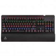 Tastatura gaming Warrior GK-100 Kruger &amp;amp;amp; Matz, 104 taste, 4 indicatori LED, luminozitate reglabila foto