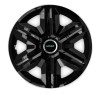 Set 4 capace roti hubcaps fast black R14 pentru gama auto Smart, Autohelix MSA