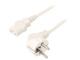 Cablu 3x0,75mm&sup2; CEE 7/7 ştecăr unghi IEC C13 mamă, Gembird