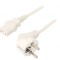 Cablu 3x0,75mm&sup2; CEE 7/7 ştecăr unghi IEC C13 mamă