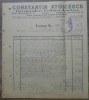 Factura Constantin Stoicescu, ITS 1949, Bucuresti - Document istoric