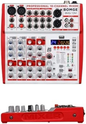 MIXER AUDIO PROFESIONAL CU 10 CANALE PT.INREGISTRARI LIVE,PODCAST,STUDIO,NOU ! foto