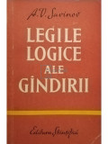 A. V. Savinov - Legile logice ale gandirii (editia 1961)