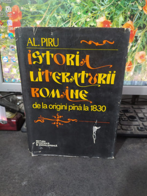 Al Piru, Istoria literaturii rom&amp;acirc;ne de la origini p&amp;acirc;nă la 1830, Buc. 1977, 065 foto