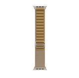 Curea smartwatch, THD, Alpine Loop, pentru Apple Watch Ultra2 49 mm, Apple Watch 46 mm seria 10, marime universala, catarama gri, Galben sunflower