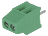 Regletă de Conexiuni PCB 90&deg; 2,54mm 2 Piste 10A