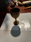 CY - Paharut pahar vechi si foarte frumos / bronz gravat / H = 8,50 cm