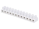 Regletă de conexiuni terminal cu șurub albă 2,5mm2 400V 24A