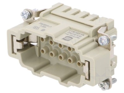 Conector HARTING HDC tată 16A 830V Han Hv E&amp;reg; 5 pini inserturi contact foto