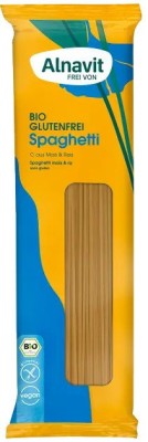 Spaghetti din porumb si orez fara gluten, bio, 500g Alnavit foto