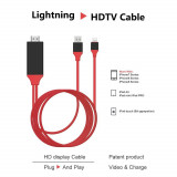 Cablu iPhone 7 la HDMI tata 2m, Oem