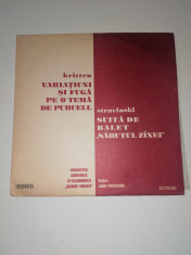 DISC / VINIL / - BRITTEN VARIATIUNI SI FUGA PE O TEMA DE PURCELL-JOHN PRITCHARD foto